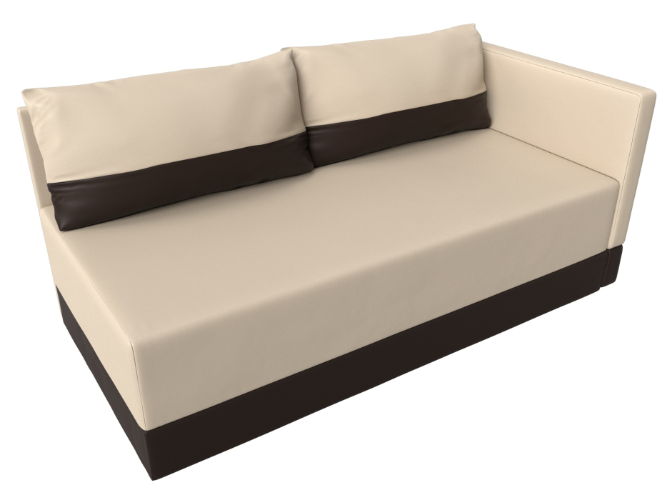 Кушетка диван, Кушетка Никас правая, экокожа