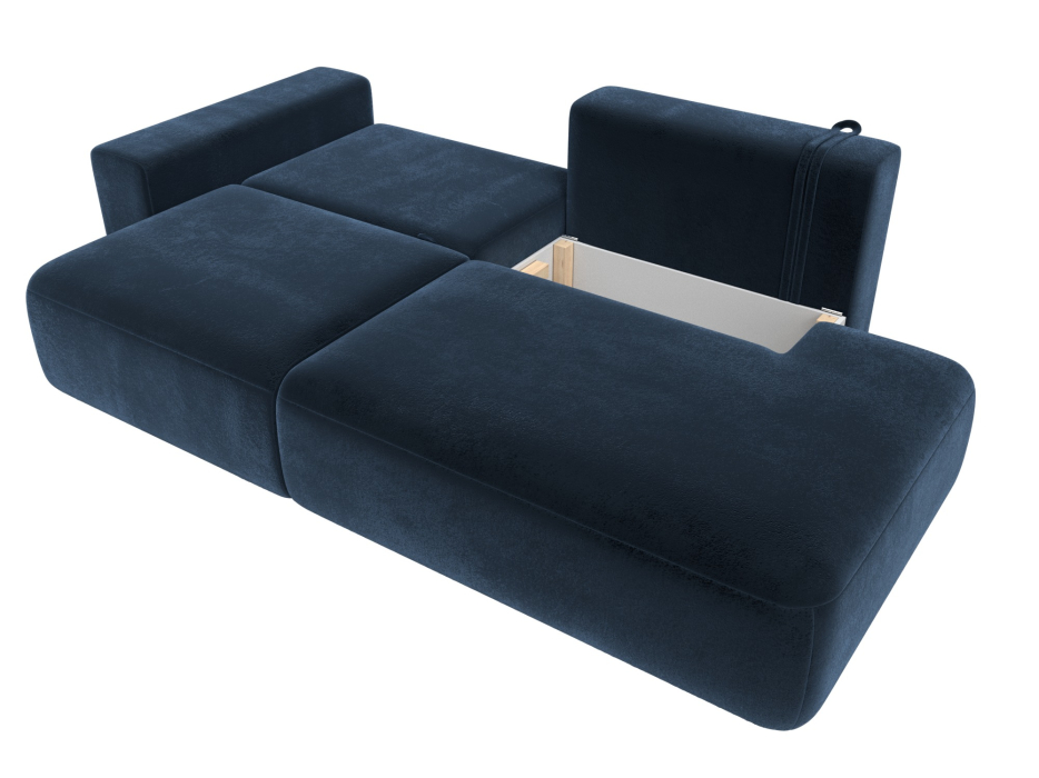 Диваны еврокнижки, Диван прямой Лига-036 НПБ Модерн подлокотник слева, велюр TOWER