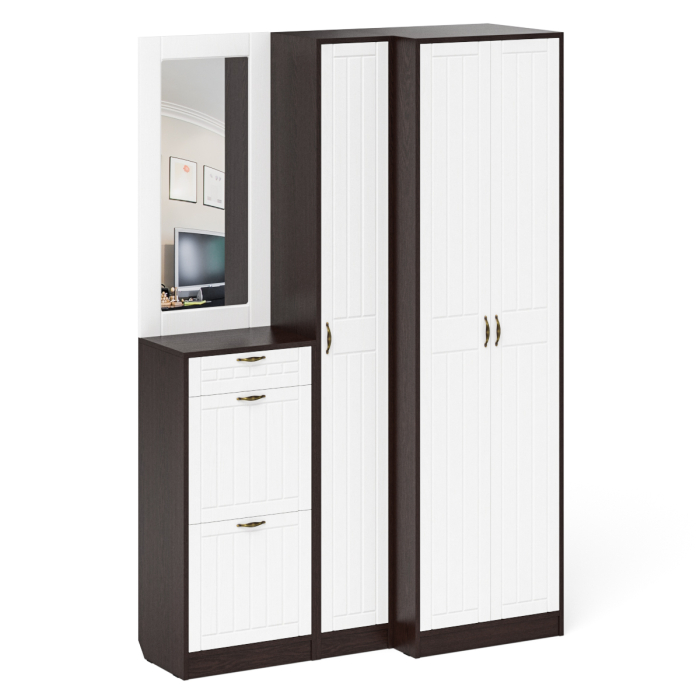 Прихожие, Мебель для прихожей П-6 № 29 МДФ фрезеровка прованс