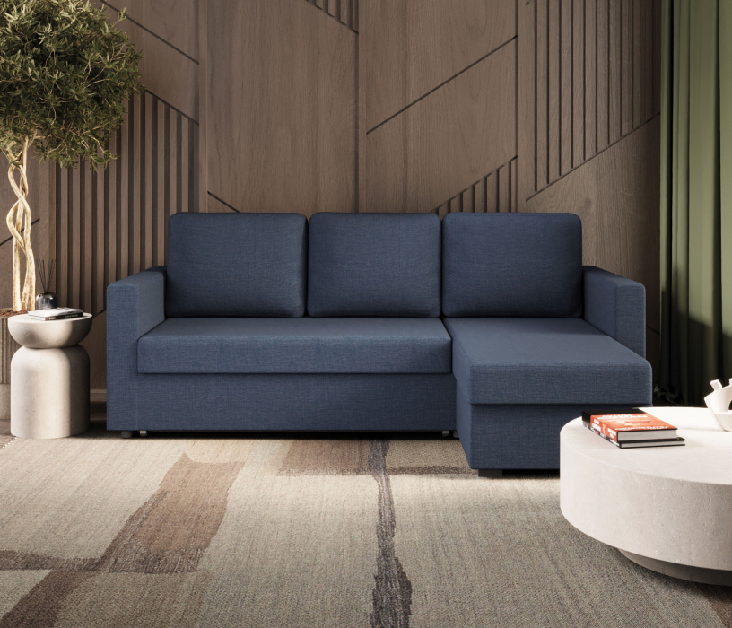 Диваны угловые в гостиную, Диван угловой Джессика, рогожка