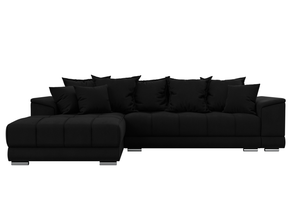 Диваны угловые в гостиную, Угловой диван НордСтар левый угол, микровельвет