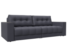 Диваны еврокнижки, Диван прямой с декором Лига-049 НПБ, экокожа GRIFON