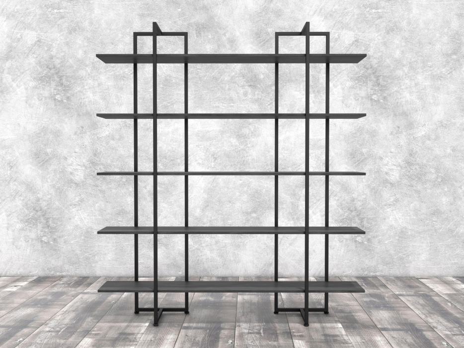 Открытые, Стеллаж Айсберг Лофт Теон Черный