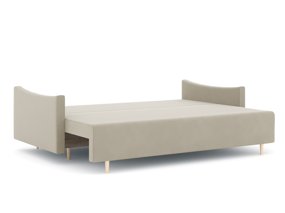 Диваны еврокнижки, Диван-кровать еврокнижка Смайл с подлокотниками, велюр