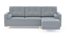 Диваны угловые в гостиную, Диван-кровать угловой еврокнижка-пантограф Белфаст, велюр