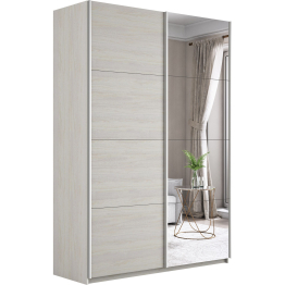 Шкаф-купе Прайм 2-х дверный ДСП/Зеркало/Доводчики 160х57х230