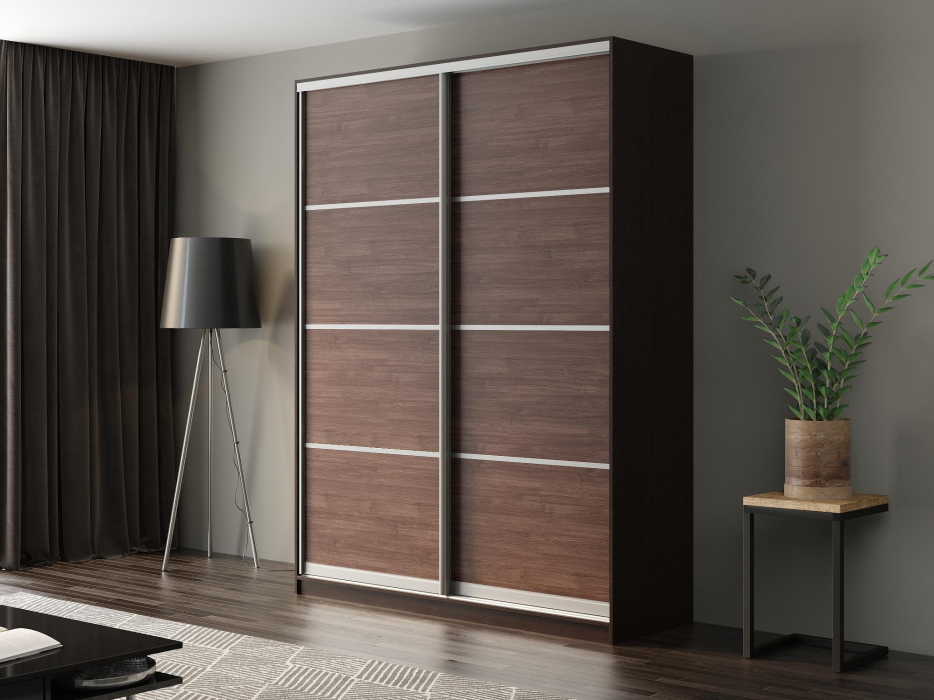 Шкафы-купе, Шкаф-купе Айсберг 190 ВЕНГЕ (шамони темный/глухой)