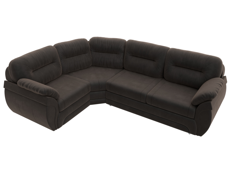 Диваны угловые в гостиную, Диван угловой Бруклин левый угол, велюр