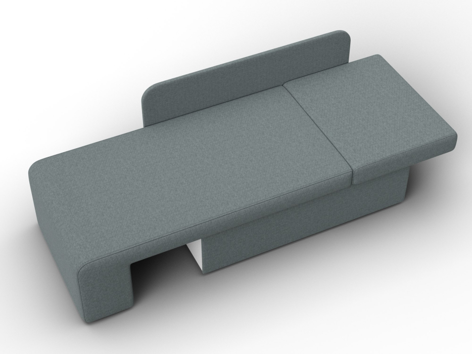 Маленькие спальные диваны, Кушетка Лига-097, рогожка Амур