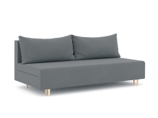 Диваны еврокнижки, Диван-кровать еврокнижка Смайл без подлокотников, велюр