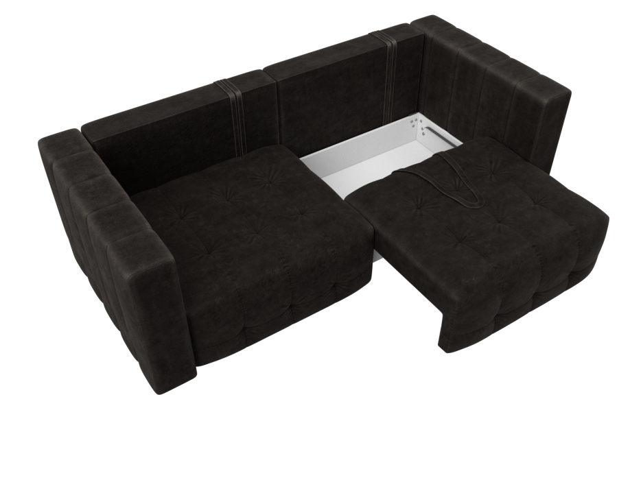 Дизайнерские диваны для гостиной, Диван прямой Лига-052 НПБ, велюр BRUT