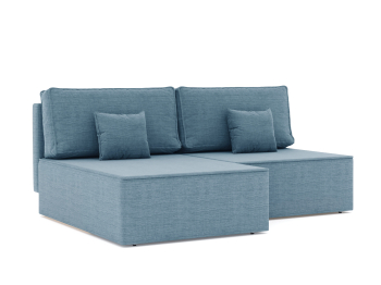 Диван-кровать угловой еврокнижка Блюм Некст, рогожка Люкс