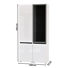 Сидней Шкаф-пенал с дверками и шкаф-витрина 13.201