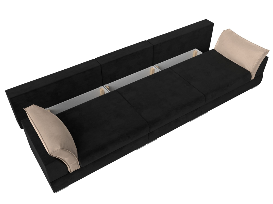 Диваны прямые кухонные, Прямой диван Пекин Long, велюр