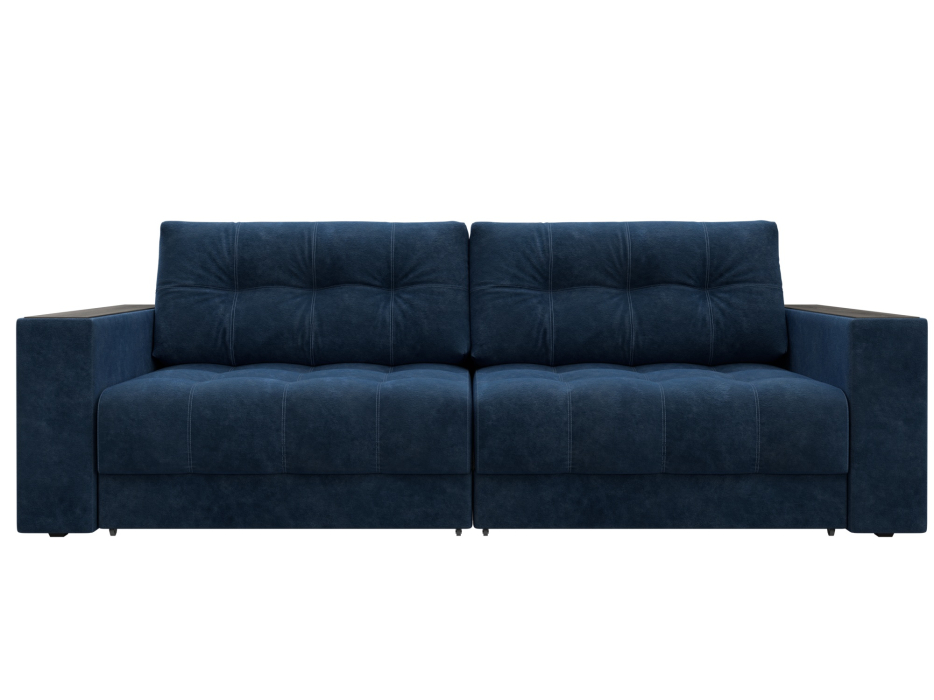 Диваны еврокнижки, Диван прямой с декором Лига-049 НПБ, велюр BRUT