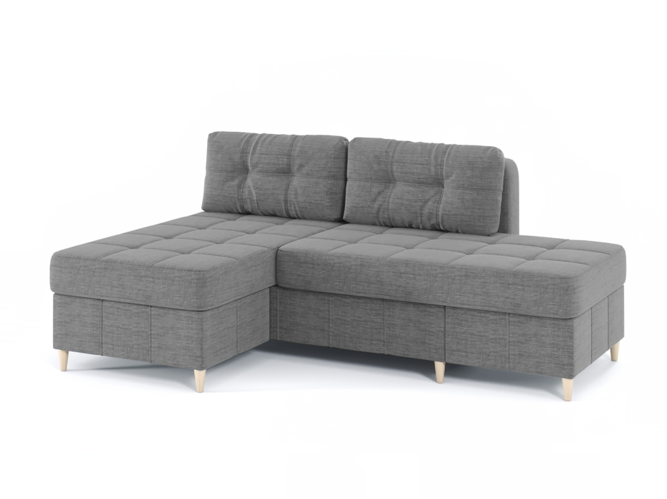 Диваны угловые в гостиную, Диван-кровать угловой Оливер Люкс 2 еврокнижка-трансформер, рогожка