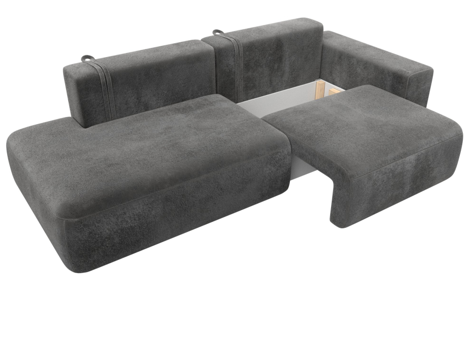 Диваны еврокнижки, Диван прямой Лига-036 НПБ Модерн подлокотник справа, велюр TOWER