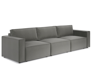 Диван модульный Шарм 25 327х170х70 см, левый, велюр