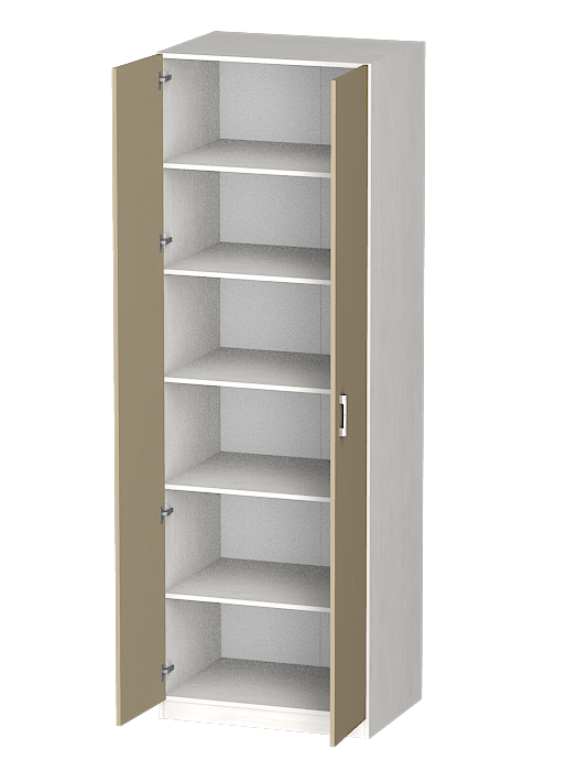 Шкафы двухстворчатые, Распашной шкаф Лайф с полками 80*60*240 Северное дерево