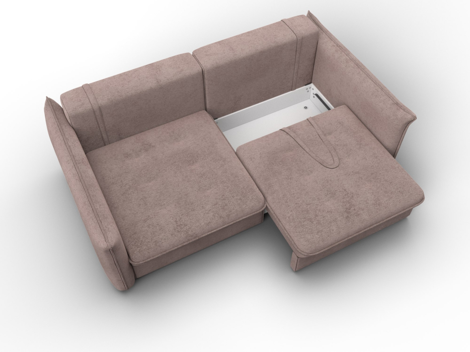 Диваны еврокнижки, Диван прямой Лига-100 НПБ, велюр TOWER