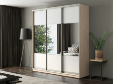 Шкафы-купе, Шкаф-купе Айсберг 220 ШАМОНИ СВЕТЛЫЙ (белый/комбинированный)