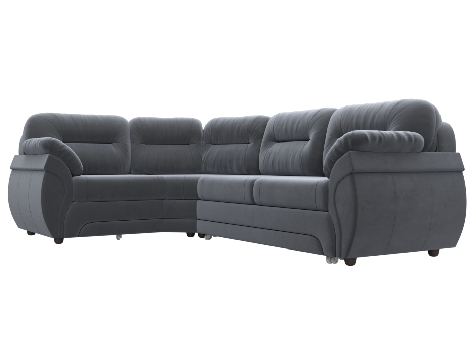 Диваны угловые в гостиную, Диван угловой Бруклин левый угол, велюр