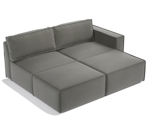 Диван модульный Шарм 25 211х170х70 см, правый, велюр