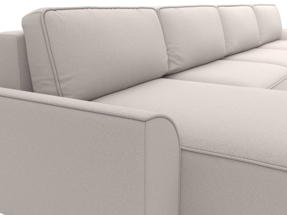 Диваны прямые со спальным местом, Диван п-образный Лига-048 НПБ лонг, замша JOLY