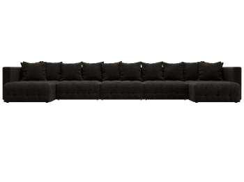 Диван П-образный Лига-052 НПБ МегаЛонг, велюр BRUT