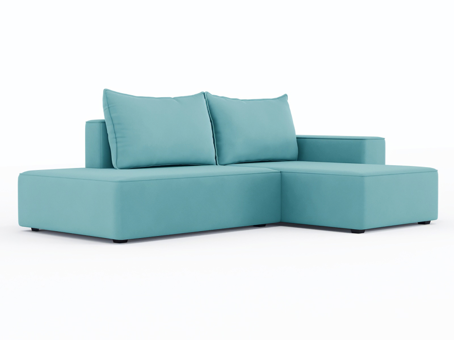 Диваны угловые в гостиную, Диван-кровать угловой Кензо еврокнижка, велюр