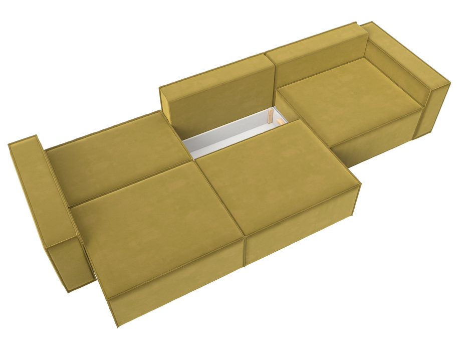 Диваны еврокнижки, Прямой диван Куба лонг, микровельвет