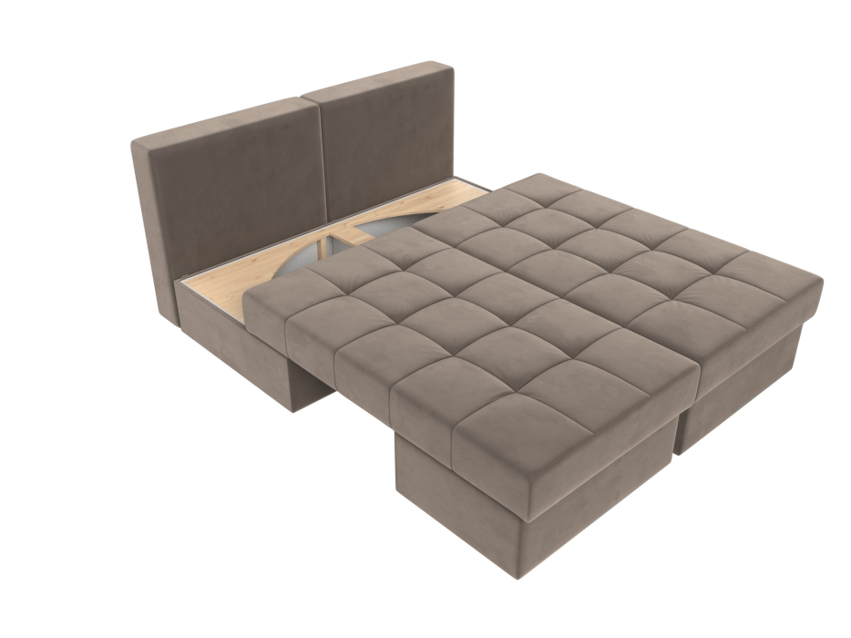 Диваны еврокнижки, Диван трансформер Сплит, велюр