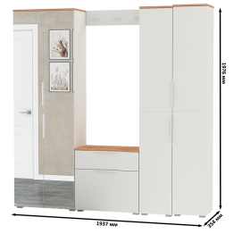 Прихожая с зеркалом Октава № 30