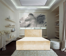 Кровати с мягким изголовьем, Кровать АТЛАНТА 160 с мягким изголовьем, с подъемным механизмом ,велюр