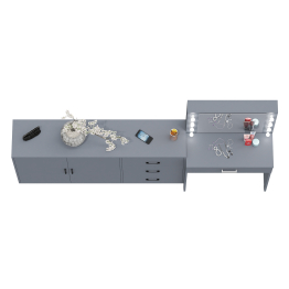 Комод-тумба 123-1604 и туалетный столик с подсветкой СТ-4