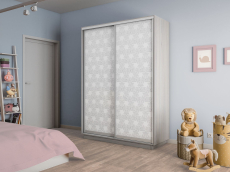 Шкафы-купе 2-х дверные, Шкаф-купе Экспресс 2-х дверный Фотопечать Калейдоскоп Стекла 120х45х220