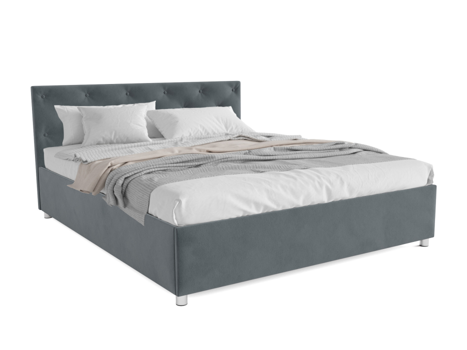 Мягкая кровать, Кровать Классик 140 см (Велюр)