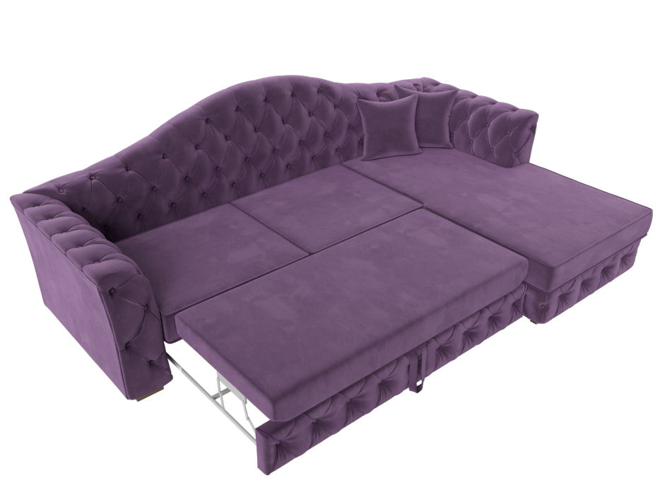 Диваны угловые в гостиную, Диван угловой Артис правый угол, микровельвет