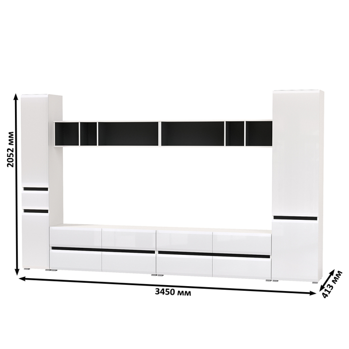 Стенки для гостиной, Сидней Комплектация № 80