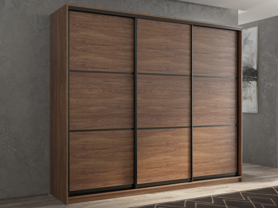 Шкафы-купе 3-х дверные, Шкаф-купе 3х дверный Кааппи 4 180х45