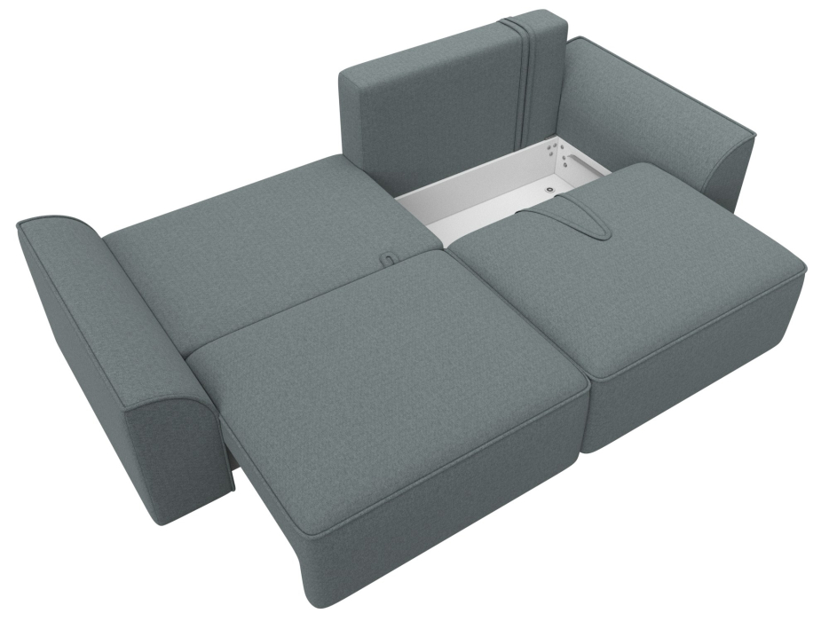 Диваны еврокнижки, Диван прямой Лига-048 НПБ, рогожка Амур