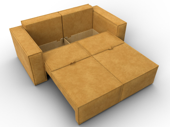 Диван прямой Куба мини, велюр BRUT