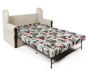 Диван-кровать Классика 2М, экокожа/велюр