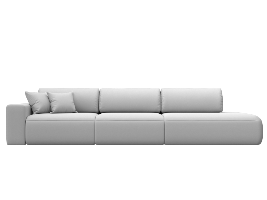 Диваны еврокнижки, Диван прямой Лига-036 НПБ Модерн Лонг подлокотник слева, экокожа GRIFON