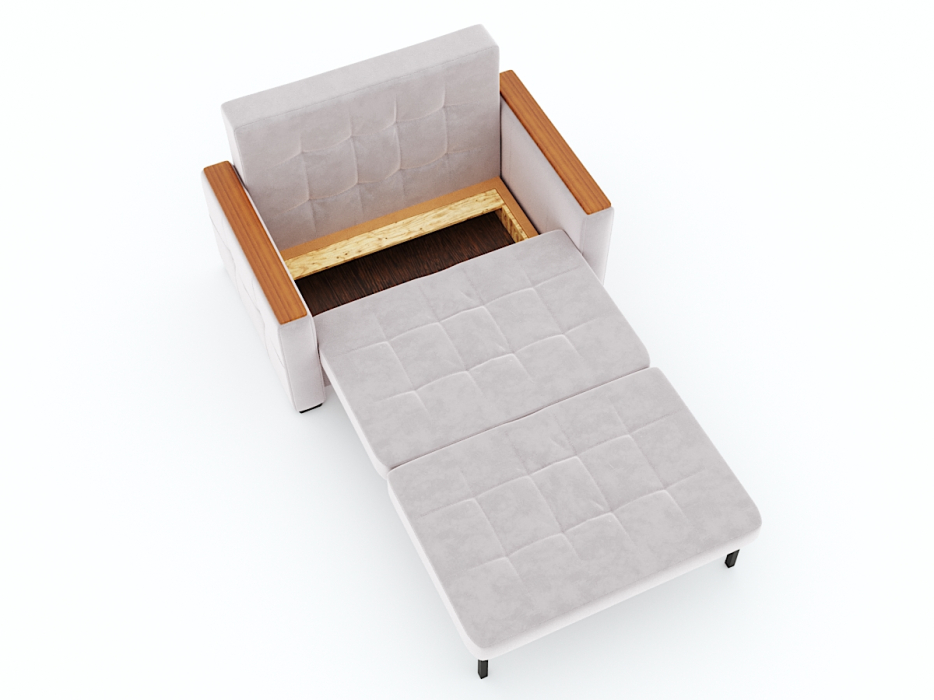 Диваны с ящиком для белья, Диван-кровать Этро Вуд, велюр