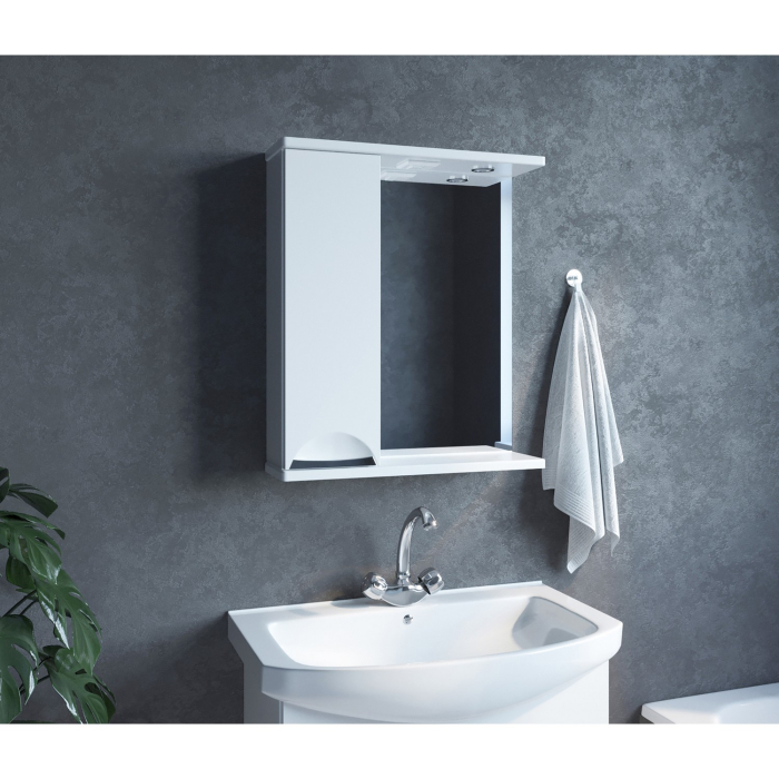 Стеллажи и полки, Шкаф навесной ЭТЬЕН-60 левый с подсветкой  (ПВХ)