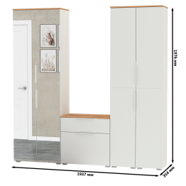 Современная мебель для современной маленькой прихожей Октава № 28