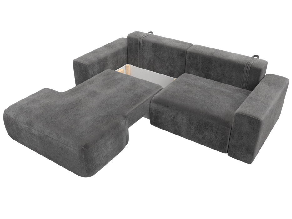 Диваны угловые в гостиную, Диван угловой Лига-036 НПБ Классик левый угол, велюр TOWER