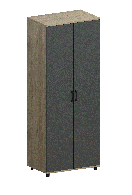 Шкафы двухстворчатые, Модульная система Грейс Шкаф ШК-5002  Гикори Джексон Светлый