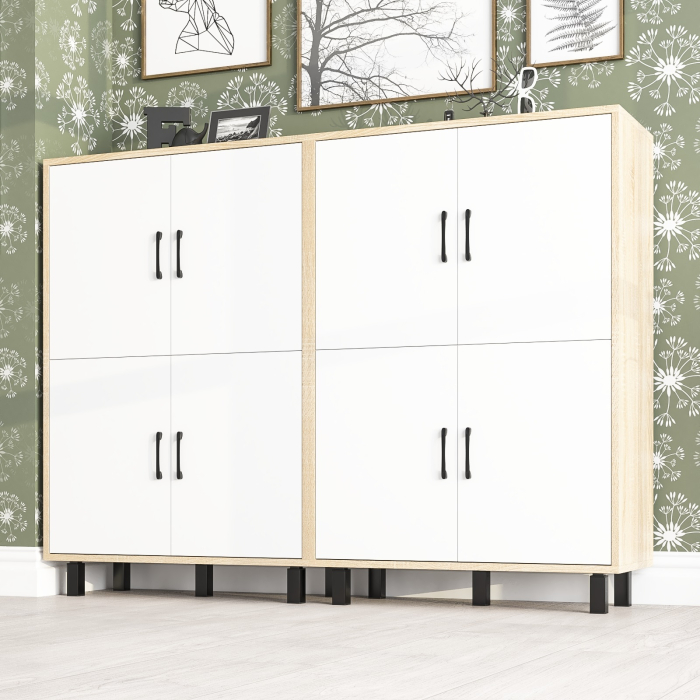 Комоды, Две тумбы-комода четыре распашных дверки РВК 126-804